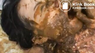 Cramming Mouth With Shit