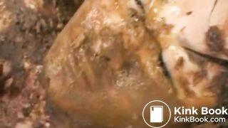 Cramming Mouth With Shit