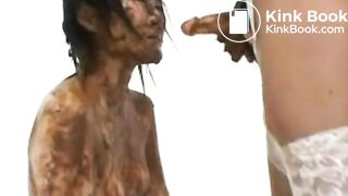 Cramming Mouth With Shit