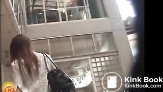 Asian Girl Pooping