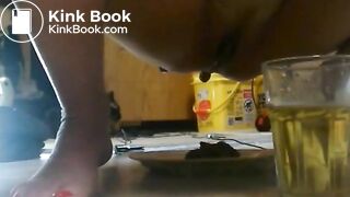 Dirty Housewife Pissing and Shitting