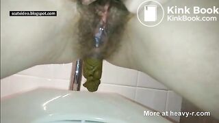 Busty Babe Shitting And Pissing In POV