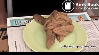 Ebony Hottie Shits On Plate