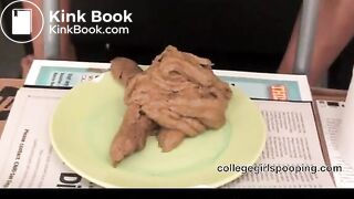 Ebony Hottie Shits On Plate