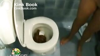 Girl Taking A Dump