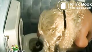 Girl Taking A Dump