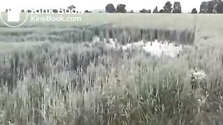 nice babe outdoor pooping