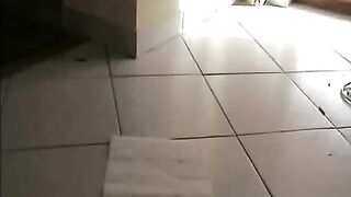Pretty amateur chick shits on the toilet paper - Scat Video Collection