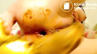 amazing scat gape toying