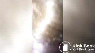 Scat BBWendi sucks shitty cock and swallows spit