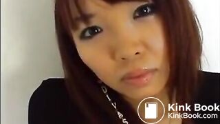 ASIAN BATES WITH HER OWN POOP