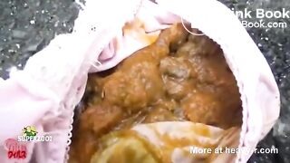 Asian Schoolgirl Shitting In Alley