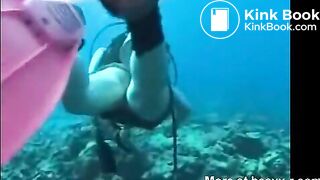 Underwater Japanese Scat Fisting