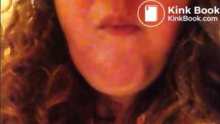 BBW redhead shiteater