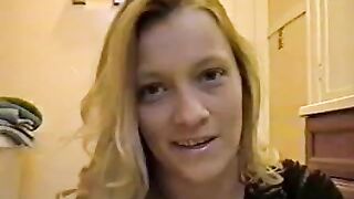 lady shits on newspaper