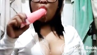 Messy Asian Scat Student