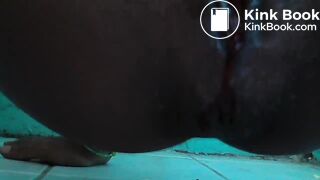 Poop on floor