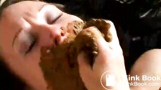 Brunette Girl Gets Crapped On