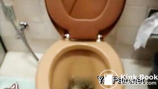 Girl Shitting On The Toilet
