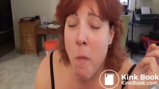 Mature Wife Eating Own Shit
