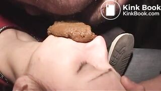 Cutie Gets Scat All Over Face