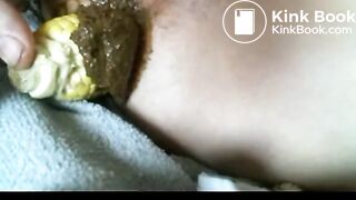 Scatting With Corn Cob In Ass