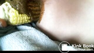 Scatting With Corn Cob In Ass