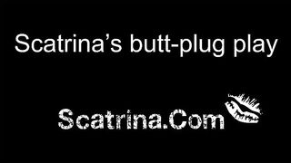 Scatrina butt plug play - shitting girl - Pissing, Scat, and other perversions