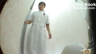 Beautiful asian girl pooping