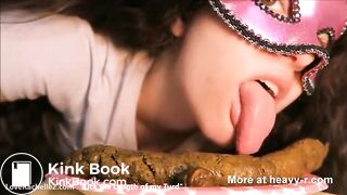 Scat Slut Licks Long Turdmp4