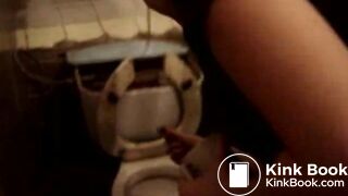 3 russian schoolgirs  eat shit in school toilet