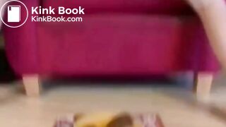 Vegan Girl Taking Big Shit