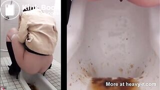 Diarrhea On Public Toilet