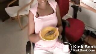 Ebony Females Pooping