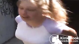 College girl outdoor piss and shit