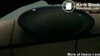 Black girl takes a dump on a plate