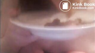 Shitting on plate and eating it Private