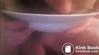 Shitting on plate and eating it Private