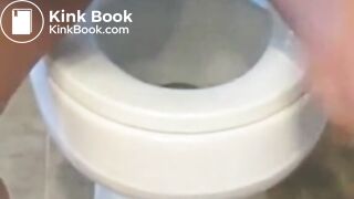 Tattooed Ass Pooping On Toilet