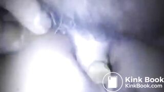 Wife self filming poop fuck