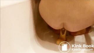 Sasha Sonne Pooping on her Dildo