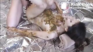 Jap Slave Shitted Upon and Fucked