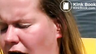 Anastasia in the boat