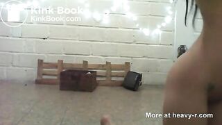 Latina Girl Shitting