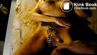 Punk Girl Shits On Herself