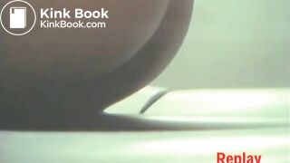 Girl poops on hidden toilet cam