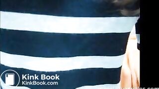 Sexy model shits in a bowl