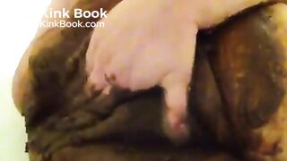 messy fun - Fingering my filthy cunt - Scat in pussy