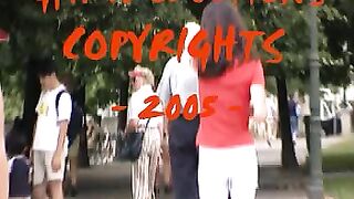 girl pooping in the pants in the street 7