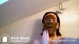 Shit on my face and tits part 1
